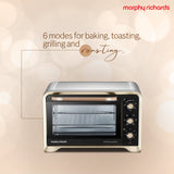 Morphy Richards 30Rcss Otg Oven For Kitchen|30 Litre Oven Toaster Griller|Convection Fan&Rotisserie Function|Stainless Steel Oven|Temperature Control|2-Yr Warranty By Brand|Gold&Black,1600 Watts