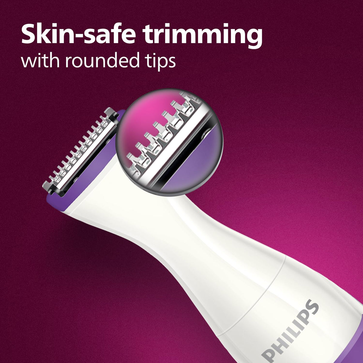 PHILIPS BRT383/15 Trimmer 180 min Runtime 3 Length Settings  (Purple, White)