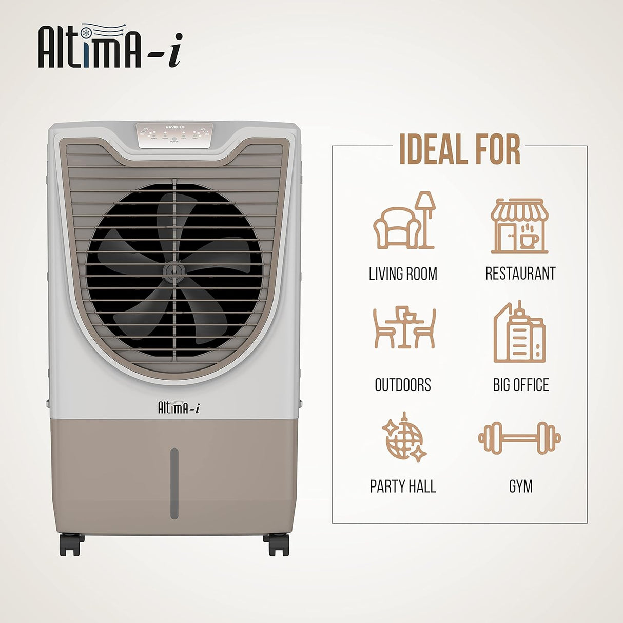 Havells Altima-i 70L Air Cooler for home | Remote Controlled | Everlast Pump | Powerful Air Delivery | Ice Chamber, Low Water Alarm | High Density Honeycomb Pads | Heavy Duty