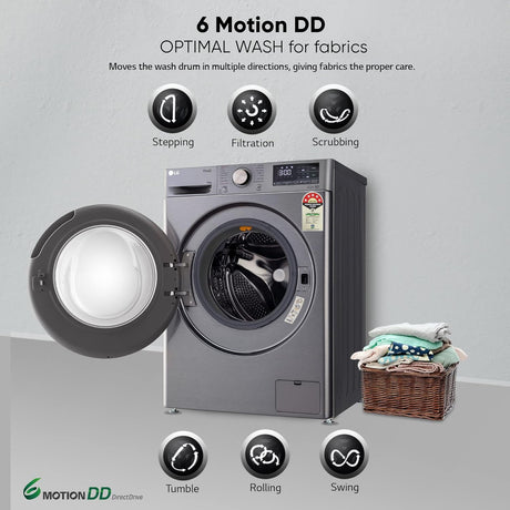 LG 10 kg 5 Star Fully Automatic Front Load Washing Machine