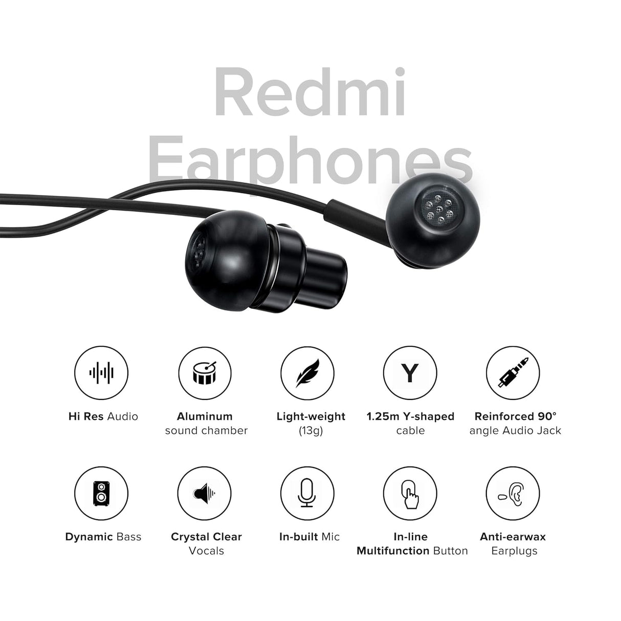 REDMI WIRED EARPHONES BLACK