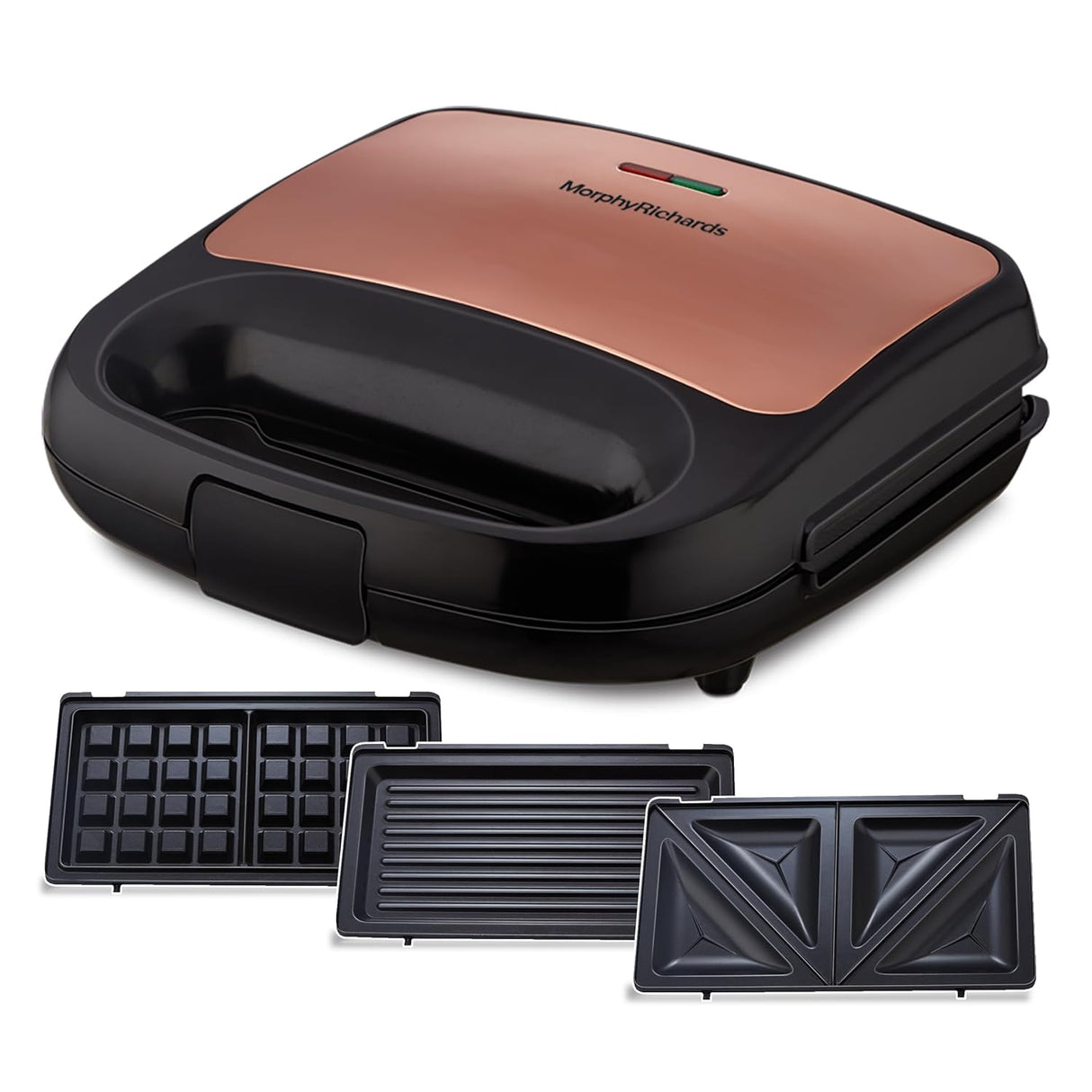 Morphy Richards 3 IN 1 750 Watt Sandwich Maker With changable Plate/Multi Grill/Luxe Rose TWG (Toast Waffle Grill)