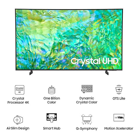 SAMSUNG 138 cm (55 inch) Crystal 4K Ultra HD LED Smart TV (UA55CU8000, Black)