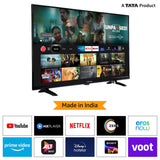 Croma 108 cm (43 inches) Fire TV Edition Full HD Smart LED TV (CREL7365, Black)