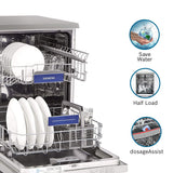 Siemens 13 Place Settings Free Standing Dishwasher (Model: SN256I01GI, Silver)