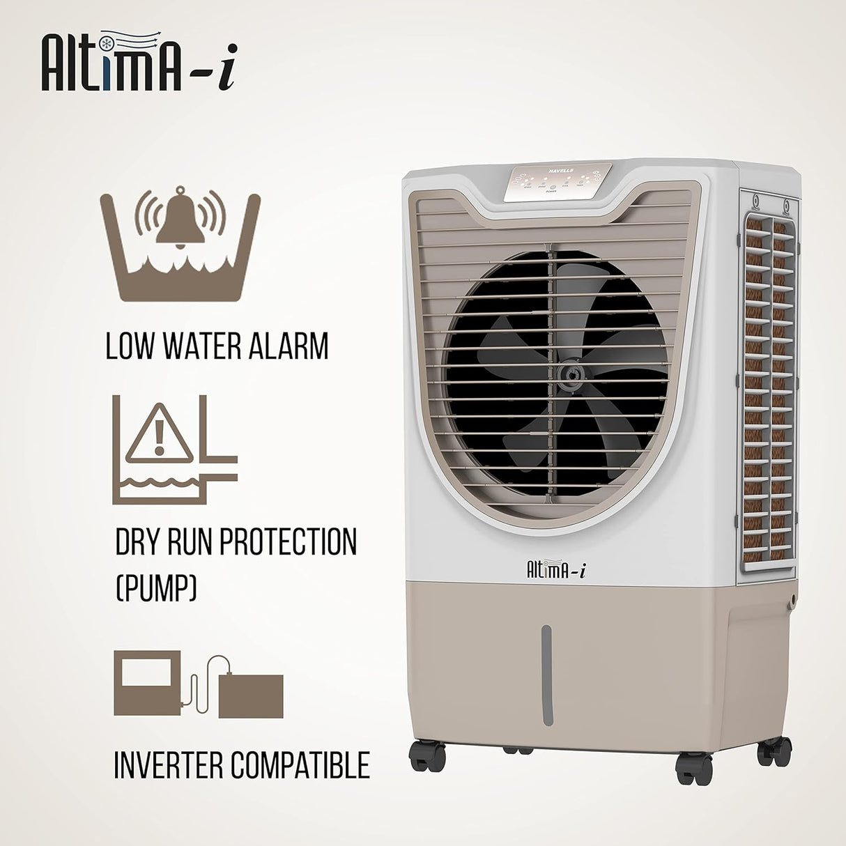 Havells Altima-i 70L Air Cooler for home | Remote Controlled | Everlast Pump | Powerful Air Delivery | Ice Chamber, Low Water Alarm | High Density Honeycomb Pads | Heavy Duty