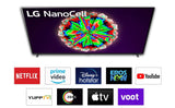 LG 139 cm (55 Inches) 4K Ultra HD Smart Nano Cell TV 55NANO80TNA (Ceramic Black)