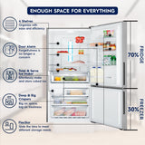 Electrolux 496 Litres 2 Star Frost Free Double Door Refrigerator (RIN Steel)