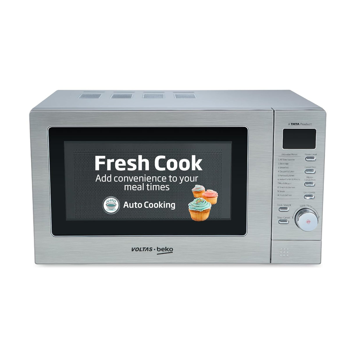 Voltas Beko 20 Litres Convection Microwave Oven (Digital Timer, MC20SD, Silver)