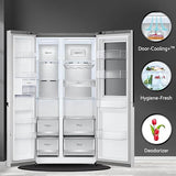 LG 655 Litres Frost-Free Inverter Compressor Wi-Fi Side-By-Side Door Refrigerator (GL-Q257BBSX)