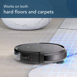 ECOVACS Deebot 500 Robotic Vacuum Cleaner with App & Voice Control, Strong Suction and Multiple Cleaning Modes, Self-Charging for Carpets & Hard Floors,work with Alexa (Black)