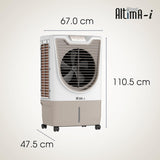 Havells Altima-i 70L Air Cooler for home | Remote Controlled | Everlast Pump | Powerful Air Delivery | Ice Chamber, Low Water Alarm | High Density Honeycomb Pads | Heavy Duty