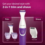 PHILIPS BRT383/15 Trimmer 180 min Runtime 3 Length Settings  (Purple, White)