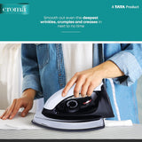 Croma 1000 W Dry Iron with Weilburger Dual Soleplate Coating (CRSHAH701SIRHW, Black)