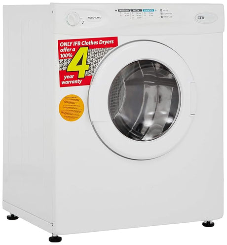 IFB 5.5 kg 5 Star Fully Automatic Front Load Dryer (TURBO DRY 550, Lint Filter, White)