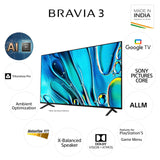 Sony BRAVIA 3 Series 164 cm (65 inches) 4K Ultra HD Smart LED TV (model K-65S30)