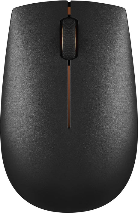 Lenovo 300 Wireless Compact Mouse,1000 DPI Optical sensor, 2.4GHz Wireless Nano USB, 10m range, 3Yr Warranty, 3-button(left,right,scroll) upto 3M left/right clicks, 1Yr battery, Ergonomic