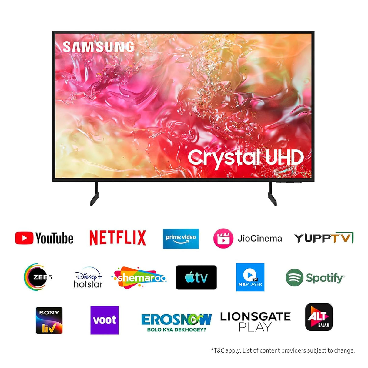 Samsung 125 cm (50 inches) 4K Ultra HD Smart LED TV UA50DU7660KLXL (Black)