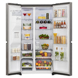 LG 630 Litres 3 Star Frost Free Side by Side Door Smart Wifi Enabled Refrigerator with Multi Air Flow (GL-L257CPZ3, Shiny Steel)