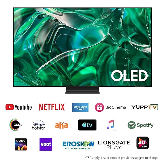 Samsung 138 cm (55 inches) 4K Ultra HD Smart OLED TV QA55S95CAKLXL (Titan Black)