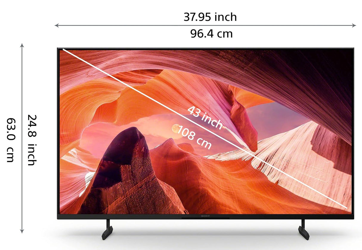 Sony Bravia 108 cm (43 inches) 4K Ultra HD Smart LED Google TV KD-43X80L (Black)