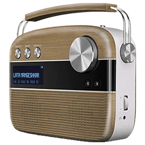 SAREGAMA Carvaan 6W Portable Bluetooth Speaker (5 Hours Playtime, Oakwood Brown)