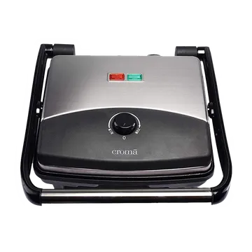 Croma 1500W 4 Slice 3-in-1 Sandwich Maker with Automatic Operation (Black)