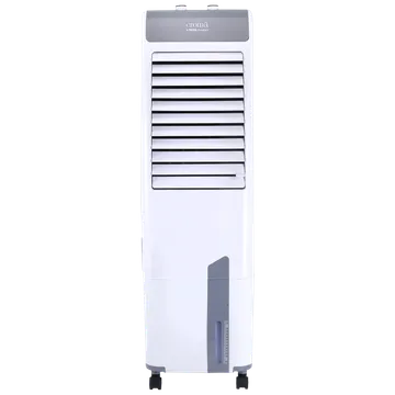 Croma 50 Litres Tower Air Cooler with Inverter Compatible (Ice Chamber, White & Grey)