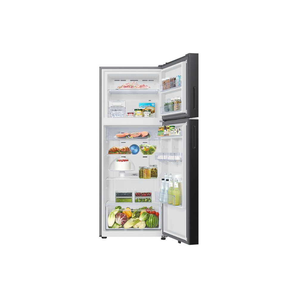 Samsung 419 Litres 3 Star Frost Free Double Door Refrigerator with Digital Inverter Compressor (RT45DG6A4DBXHL, Luxe Black)