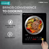 Croma 2000 W Induction Cooktop Touch Panel  (Black, 2000W (CRSKAH802sIC20))