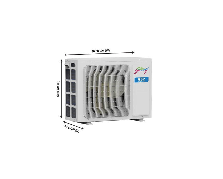 Godrej 1.5 Ton 3 Star, 5-In-1 Convertible, Inverter Split AC ( AC 1.5T DSS 18PI3R32-WWP SPLIT