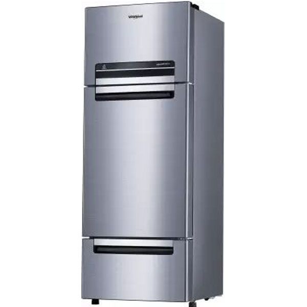 Whirlpool FP 263D Protton Roy 215 Litres Frost Free Triple Door Refrigerator with 6th Sense ActiveFresh Technology (Alpha Steel)